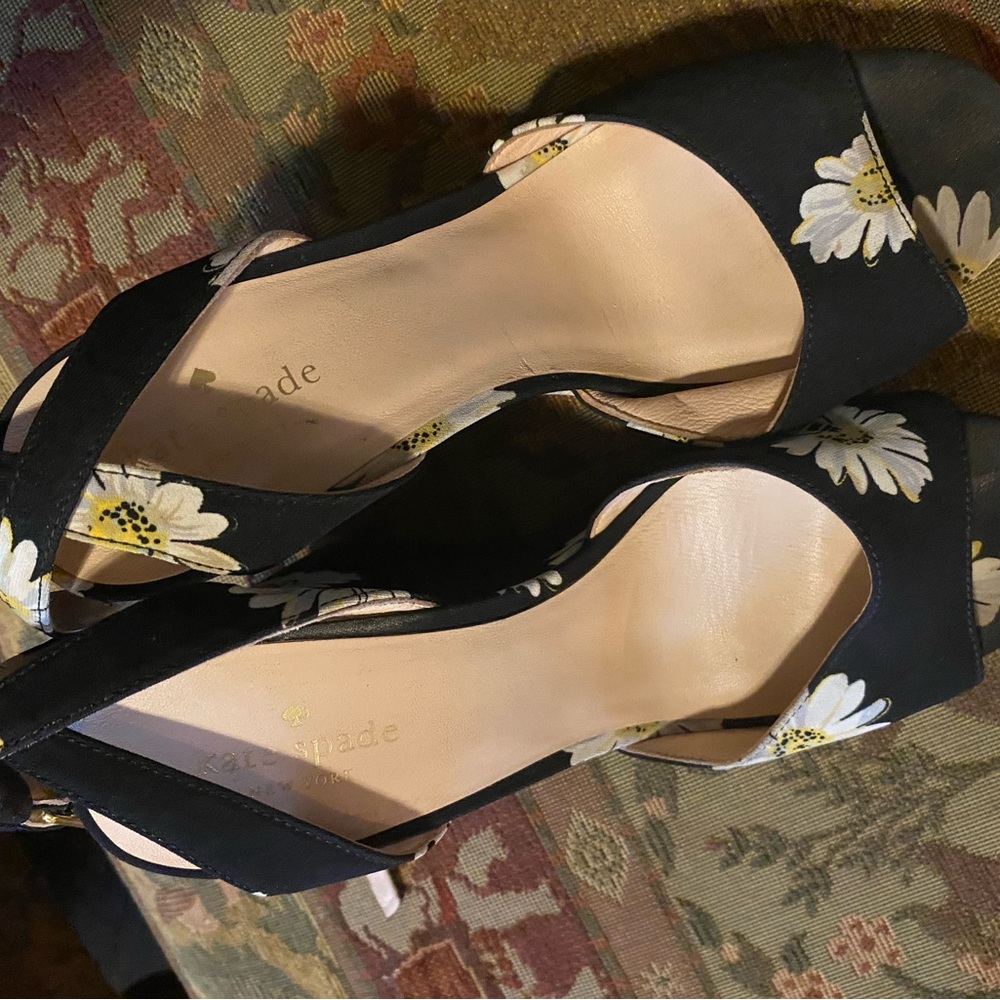 Kate Spade Black and White Wedges